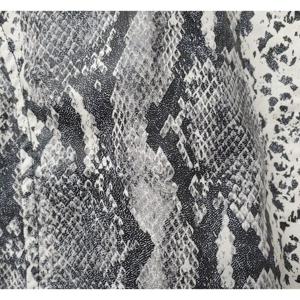 Philosophy Women's Biker Jacket Snake Python Faux… - image 3